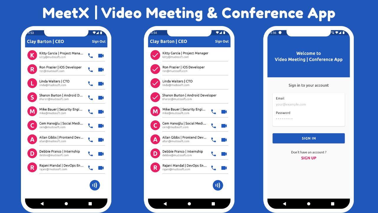 MeetX Video Meeting & Conference App by mudosoft CodeCanyon